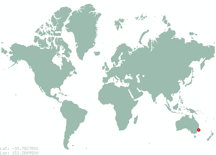 Queenscliff in world map