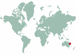 Yeppoon city centre in world map