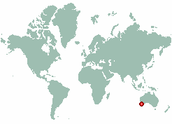 Bunbury city centre in world map