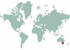 Southern Cross in world map